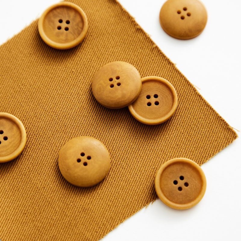 Corozo knopen | Dry mustard mat