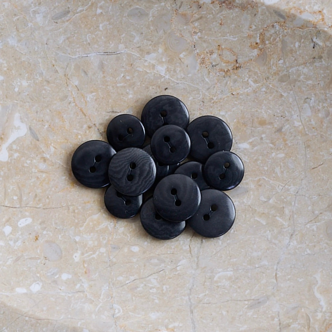 Corozo knopen | Deep Charcoal