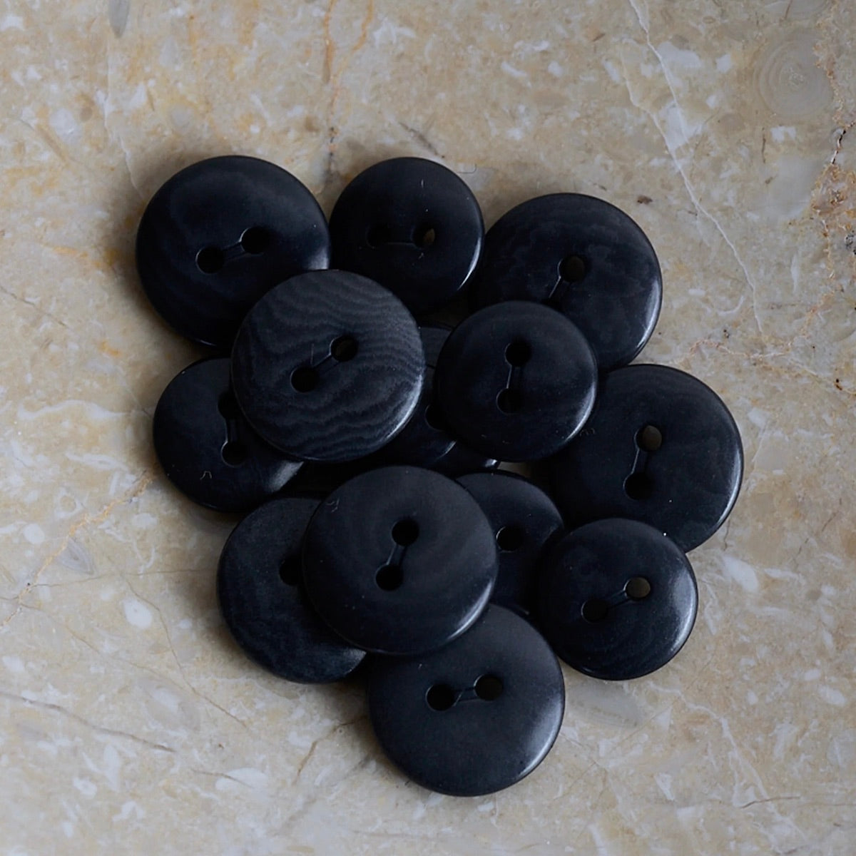 Corozo knopen | Deep Charcoal