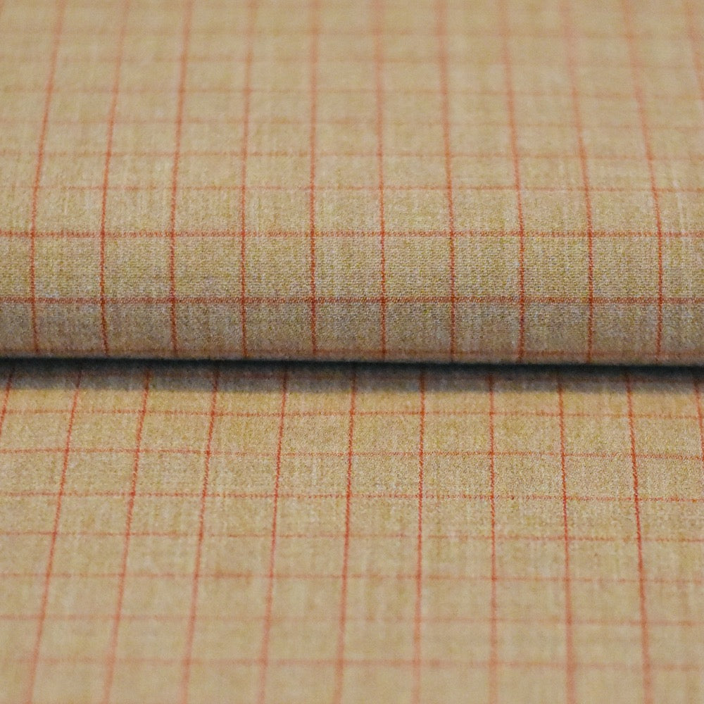 Wollen twill | Red check