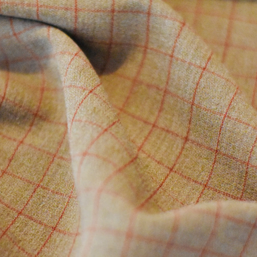 Wollen twill | Red check