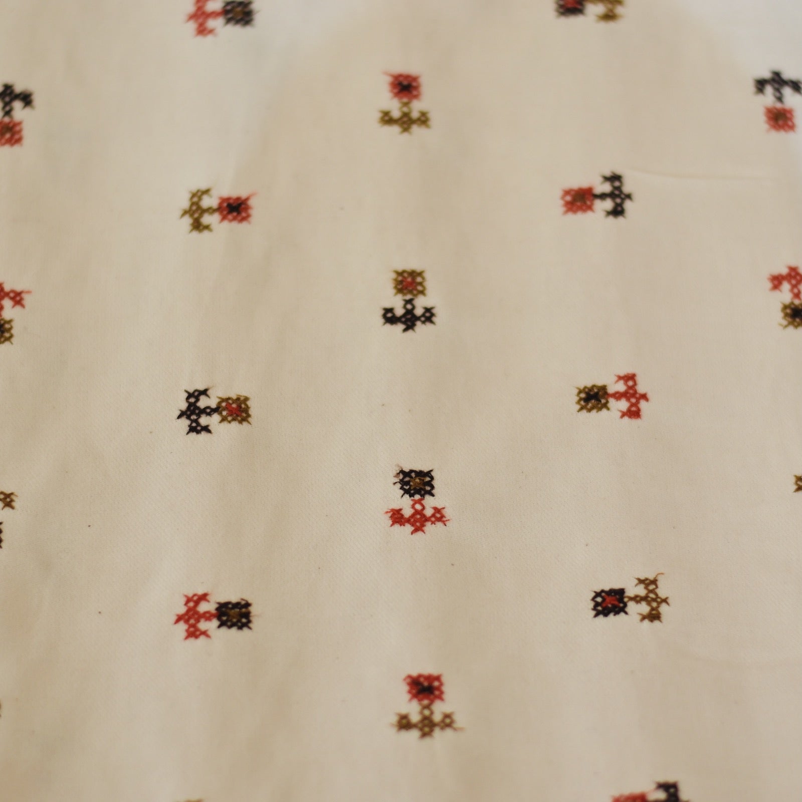 Katoen flanel | Embroidery Ecru