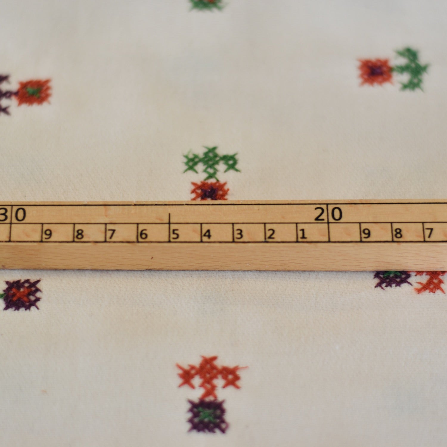 Katoen flanel | Embroidery Ecru