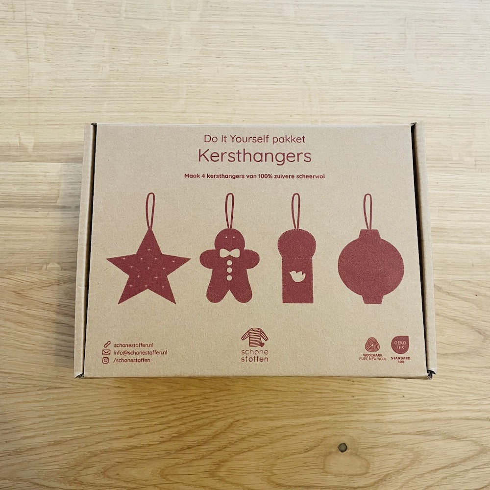 Duurzame DIY kerst set | Ster, Koekmannetje, Kaars, Kerstbal