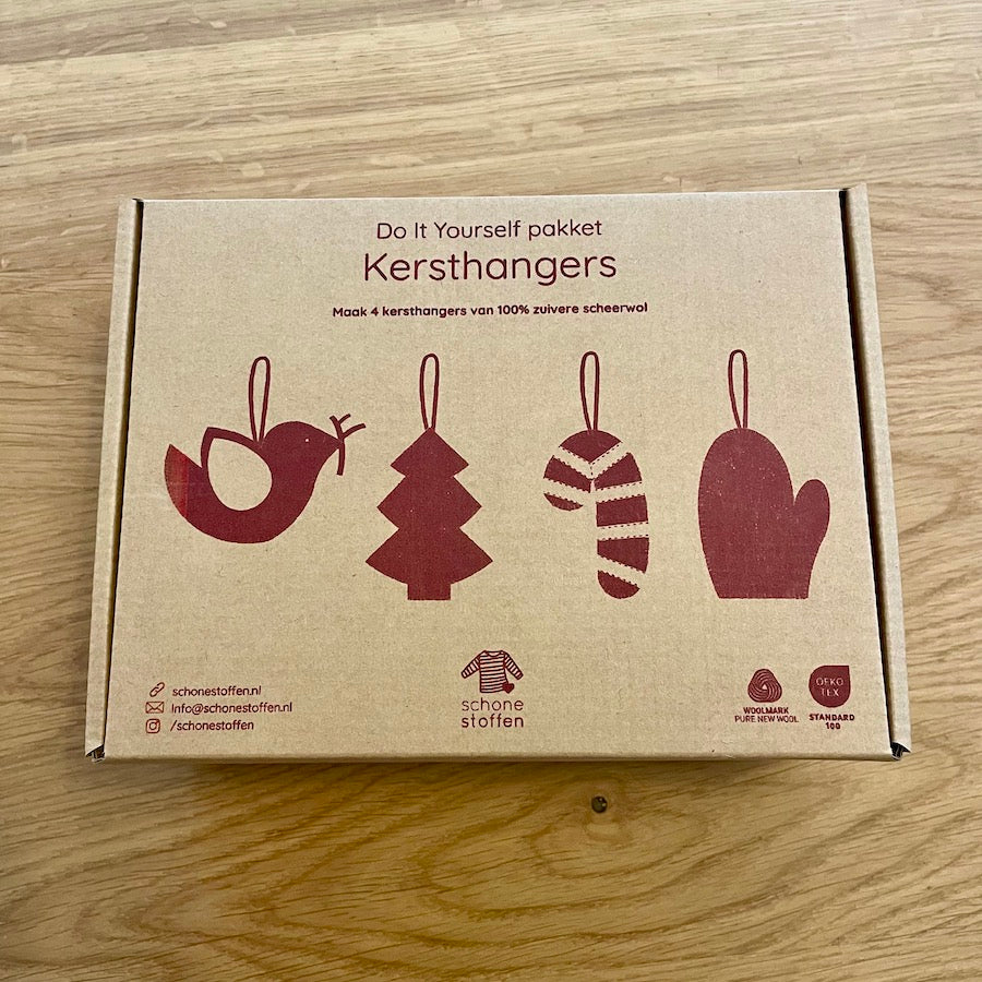 Duurzame DIY kerst set | Duif, Kerstboom, Zuurstok, Want