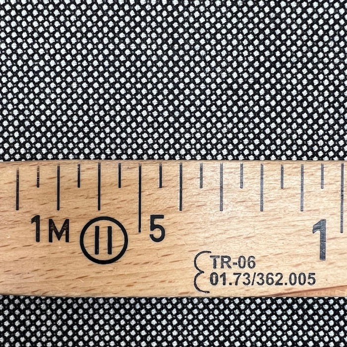 wollen stof zwart wit