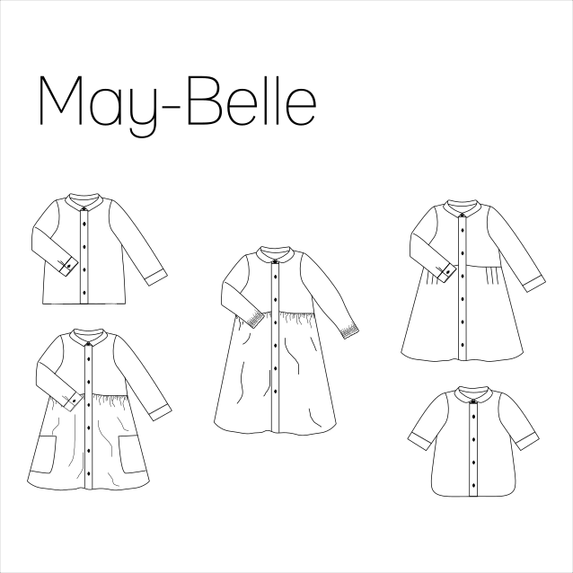May-Belle | Jurk & Blouse meisje | Papieren patroon